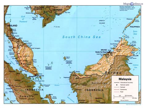 Mapa Malajsie MapaOnline Cz