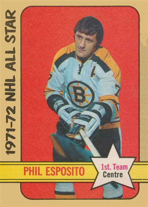Phil Esposito Boston Bruins 1972 73 O Pee Chee Hockey Card 230