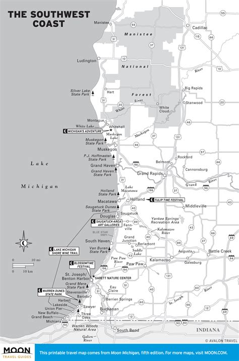 Map Of Western Michigan Cities