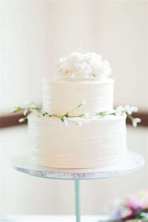 Out of this group, it is safe to say that the wedding cake will be the one that takes the most planning and costs the most. simple, small white wedding cake / photo by bricibene.com ...