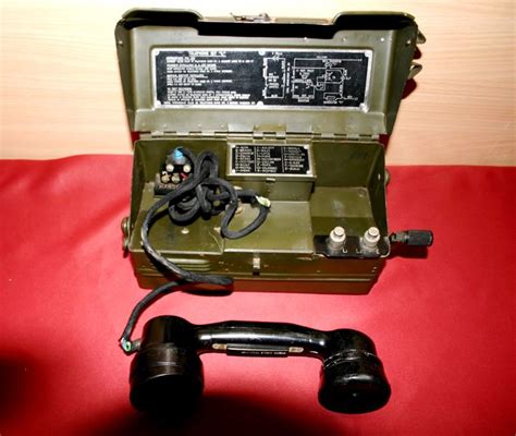 Ww2 Era British Military Field Telephone Set L Phone Militaria Rfeie