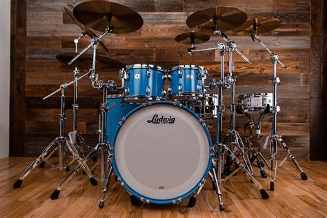 Ludwig Classic Maple 110th Anniversary Badge 4 Piece Mod Drum Kit Her
