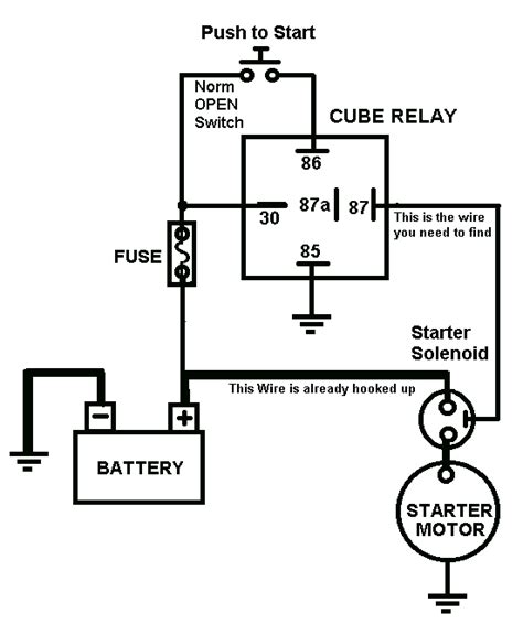 image result  car starter relay wiring diagram