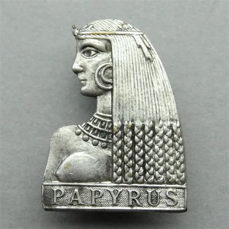 French Antique Brooch Egypt Egyptian Papyrus Nude Woman Female