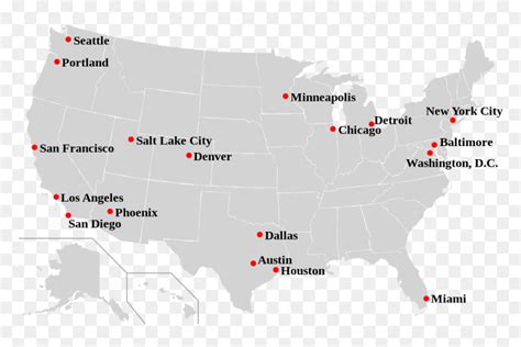 Us Map With States And Cities Us Map With Major Cities