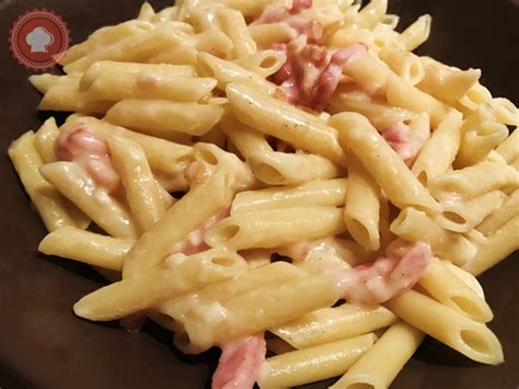 Penne sauce à la bière et lardons