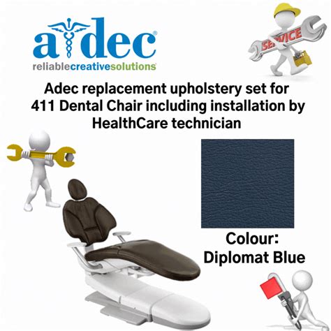 Adec Replacement Upholstery Set For 411 Dental Chair