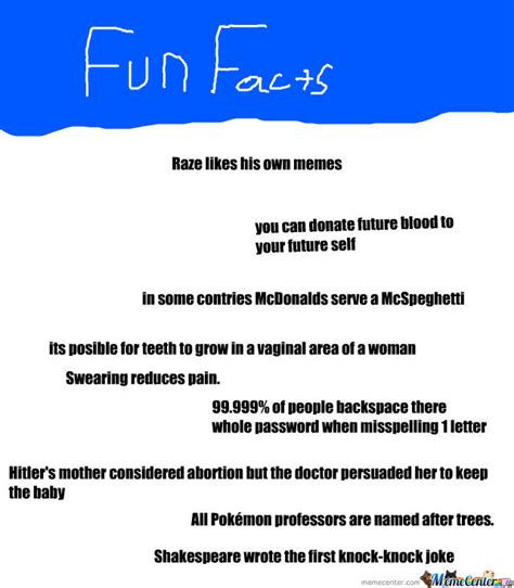 Just Fun Facts By Recyclebin Meme Center