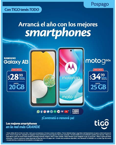Oferta De Smartphones Pospago En Tigo El Salvador 20 Enero Tuofertasv