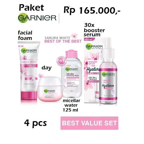 Kecantikan sihat berkuasa menghubungkan sejagat. Paket garnier sakura white 165 | Shopee Indonesia