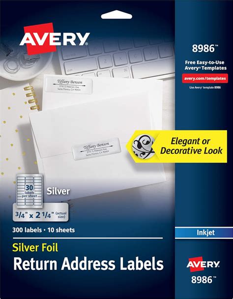 Avery Etiquetas Para Direcciones Para Impresoras De Inyecci N De