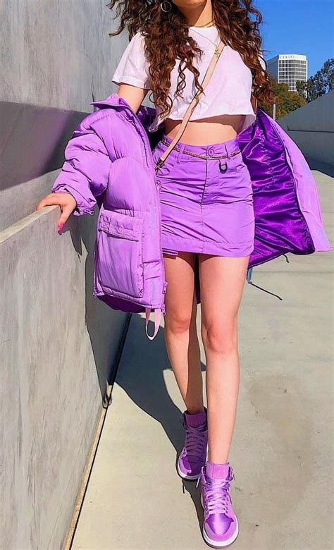 Pin By Maco On Aesthetic Colors ♡ Purple Outfits Colourful Outfits