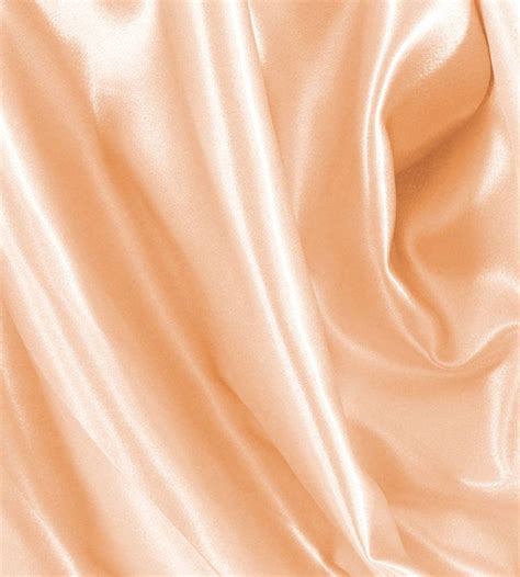 Light Peach Satin Fabric Thick Fabric By The Yard Half Yard Etsy Uk