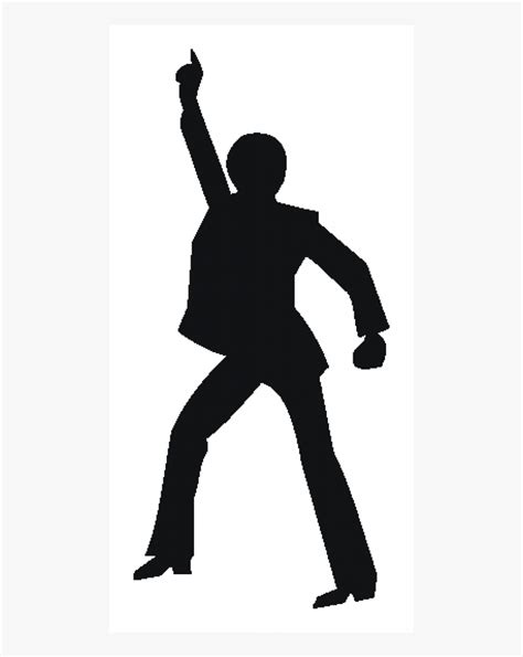Disco 1970s Dance Silhouette Male Disco Dancer Silhouette Hd Png
