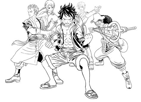 One Piece Luffy Coloring Pages Coloring Pages