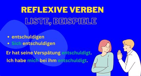 Reflexive Verben Im Deutschen Liste Beispiele Im Akkusativ Dativ