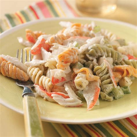 Depending on the mood i am in i may use. Pasta Crab Salad Recipe | Taste of Home