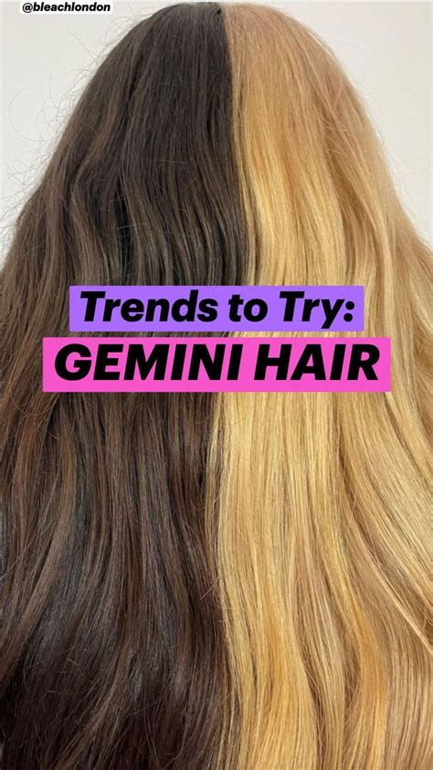 Gemini Hair Is The Two Tone Dye Job Taking Over In 2023 In 2023 Hair Color Dyed Hair Perfect