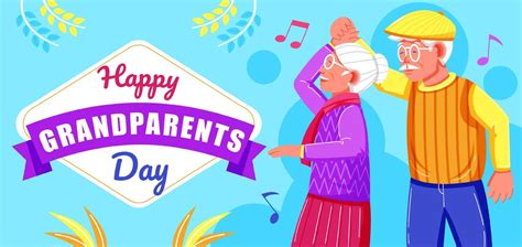 Happy Grandparents Day Grandpa And Grandma Dancing Perfect For Events