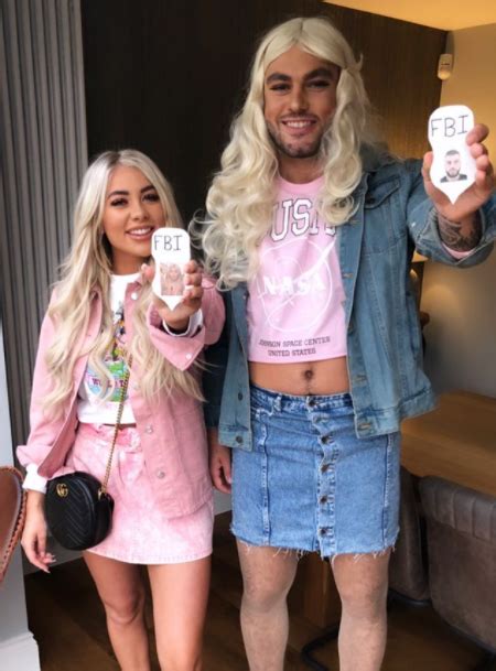 Love Island Winners Paige Turley And Finn Tapp Dress Up As White Chicks