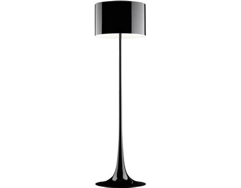 Walnut frame box lamp with larch veneer shade. Spun Floor Lamp - hivemodern.com