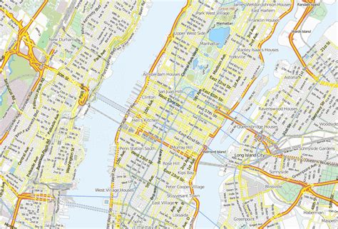 New York City Karte Sehenswurdigkeiten