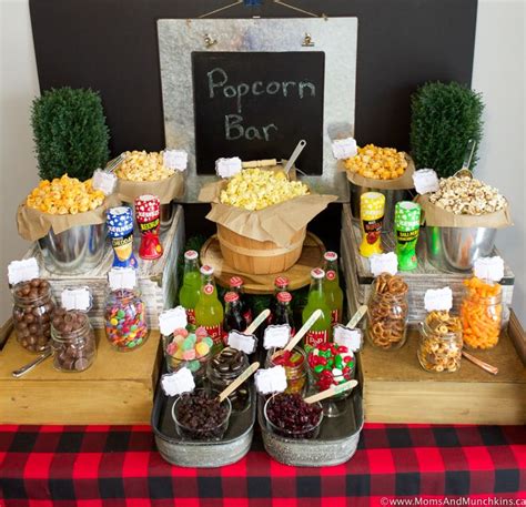 Popcorn Bar Ideas For A Buffet Wedding Popcorn Bar Movie Night