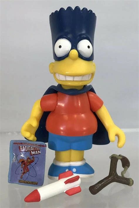 World Of Springfield Bart Simpson Bartman Classic Original 5 Figure Playmates 2072920560
