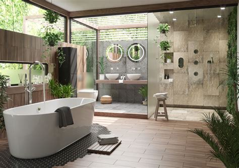 Tropical Bathroom Zen Bathroom Design Bathroom Spa House Bathroom