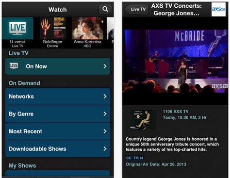 Experience premium global shopping and excellent great news!!! AT&T U-verse app for iPhone updated to let you watch live TV