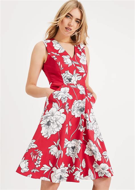Eve Floral Fit And Flare Dress