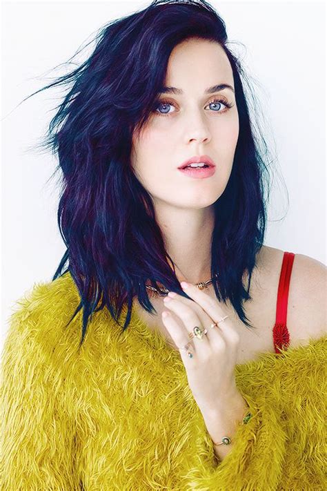 Katy perry is feeling the blue hair these days. Navy hair is this year's hottest trend, and we are really ...