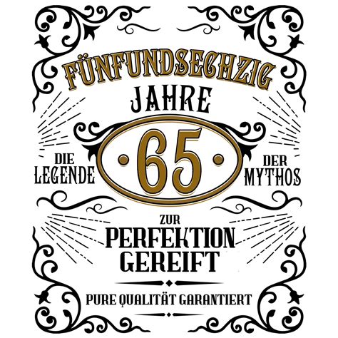 Fünfundsechzig Jahre Zur Perfektion Gereift 65 Geburtstag Whiskey Label Tasse Tassen