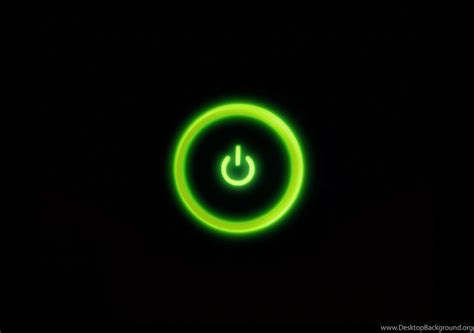 Xbox 360 Green Light Power Button Hd Desktop Wallpapers Desktop Background