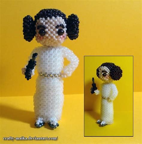 Beaded Princess Leia Doll By Crafty Maika On Deviantart Princess Leia