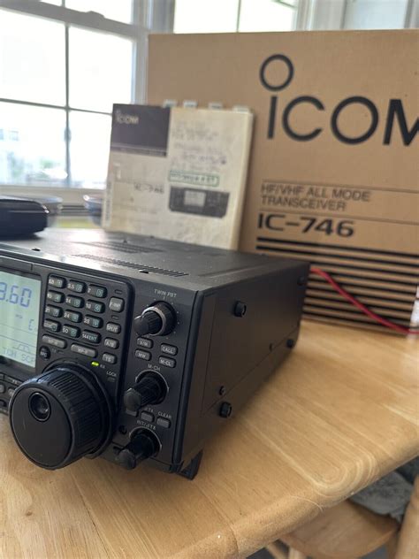 Icom Ic 746 Transceiver Hf 6meters And 2 Meters All Mode Working Radio