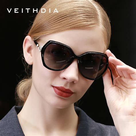 Veithdia 2020 Luxury Womens Sun Glasses Polarized Uv400 Gradient Lens Glasses Ladies Designer