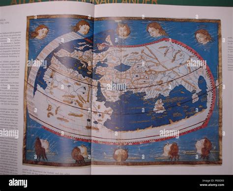 Inglese La Mappa Del Mondo Da Un Fiorentino 1474 Edizione Latina Di