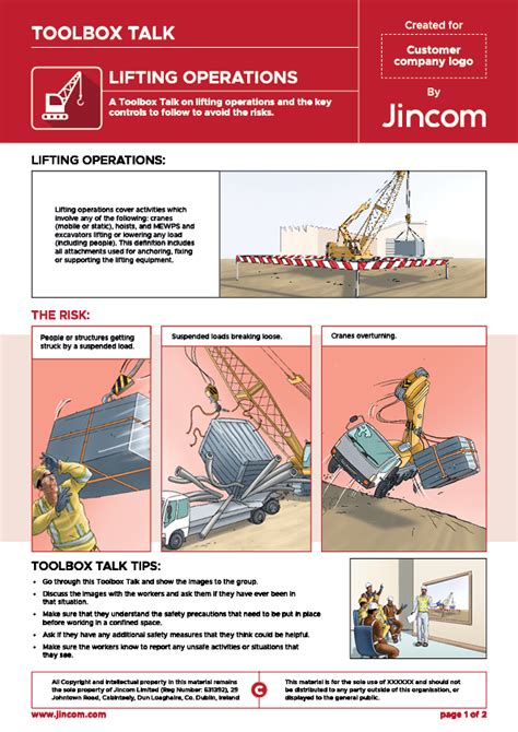 Lifting Operations Toolbox Talk Jincom