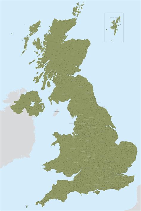 You should make a label that. Detailed UK postcodes map - Illustrator & PDFs - royalty free
