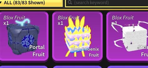 Blox Fruits Portal Phoenix And String Fruit 電子遊戲 遊戲機配件 遊戲週邊商品