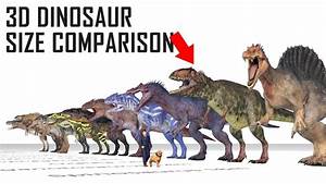 Dinosaur Size Weight Comparison Theropods Youtube