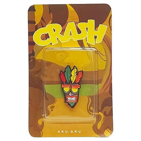 Crash Bandicoot Enamel Pin Aku Aku Ps Enterprise Gameshop