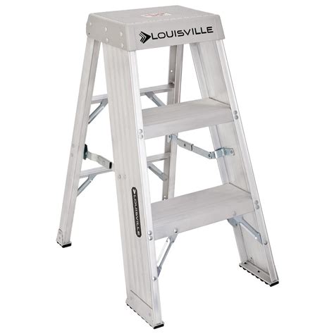 Louisville Ladder 3 Ft Aluminum Step Stand With 300 Lb Load Capacity