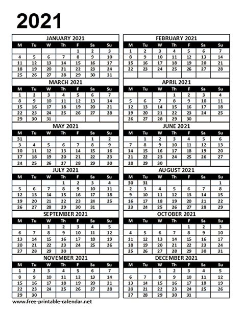Free printable 2021 calendars are available here. 2021 Calendar Template - Download Printable templates.