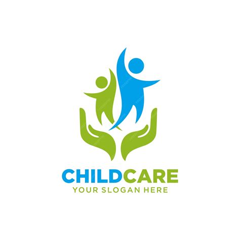Premium Vector Child Care Logo