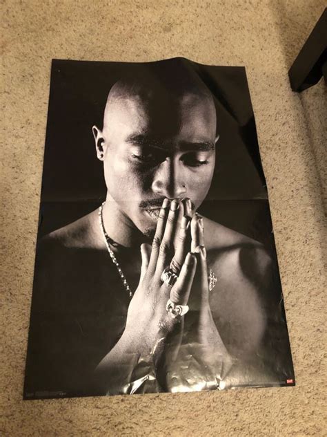 Full Size Tupac Prayer Hands Poster West Coast Hip Hop Death Row