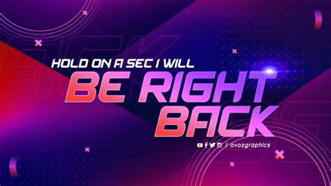 Be Right Back Stream Wallpapers Wallpaper Cave