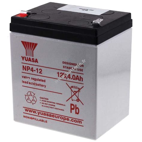 Yuasa Batterie Au Plomb Acide Np4 12 Batteriefr