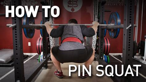 How To Pin Squat Squat Supplemental Lift 3 Youtube